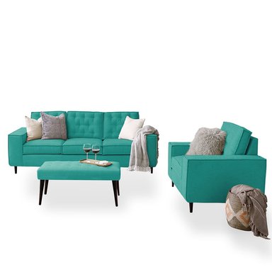 JUEGO SALA HOME PREMIUM KALHESI 3 1 + BANQUETA