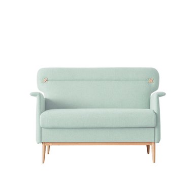 SOFA HOME PREMIUM FRUNA 2 CUERPOS VERDE AGUA