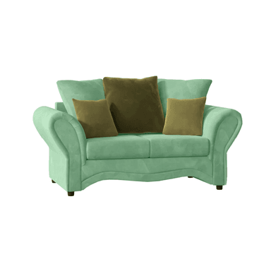 SOFA HOME PREMIUM LASSO 2 CUERPOS VERDE AGUA