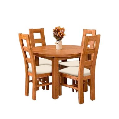 JUEGO DE COMEDOR HOME PREMIUM SILVIA 4 SILLAS