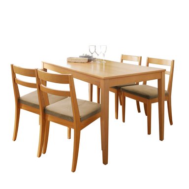 JUEGO COMEDOR HOME PREMIUM MARCELO 4 SILLAS MARRÓN