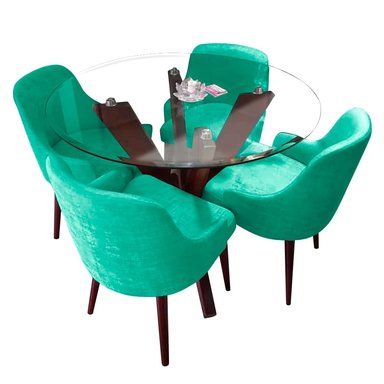 JUEGO DE COMEDOR HOME PREMIUM ANNA 4 SILLAS