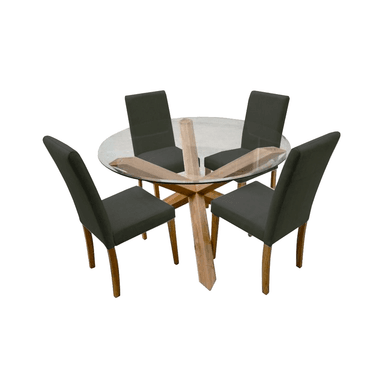 JUEGO DE COMEDOR HOME PREMIUM ITALO 4 SILLAS