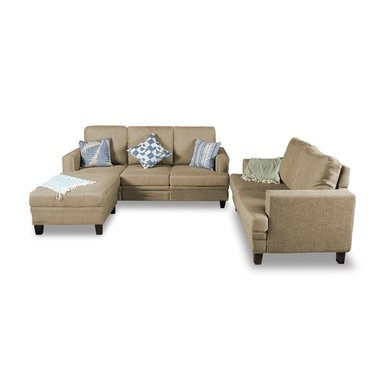 JUEGO DE SALA HOME PREMIUM RAQUEL 3 2 + BANQUETA MULTIFUNCIONAL