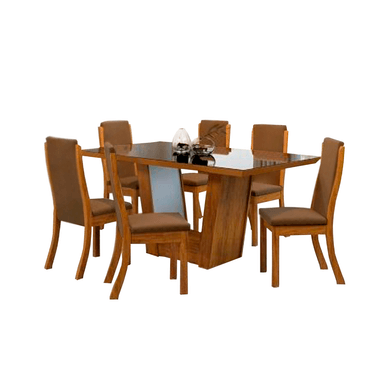 JUEGO DE COMEDOR HOME PREMIUM VALERIA 6 SILLAS