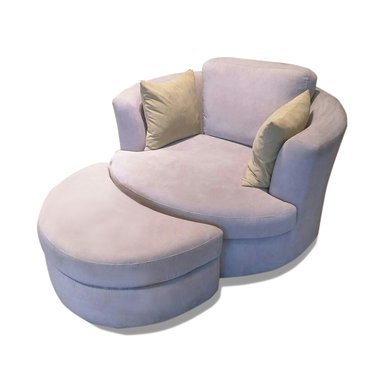 SOFA + BANQUETA HOME PREMIUM GRIS LUNA