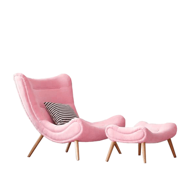 SILLON + BANQUETA HOME PREMIUM LOOPS ROSADO
