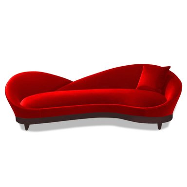 SOFA HOME PREMIUM PETALS 3 CUERPOS ROJO