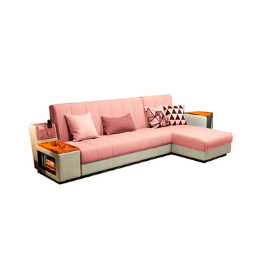 SECCIONAL HOME PREMIUM ROSADO BEBE EYLA DERECHO