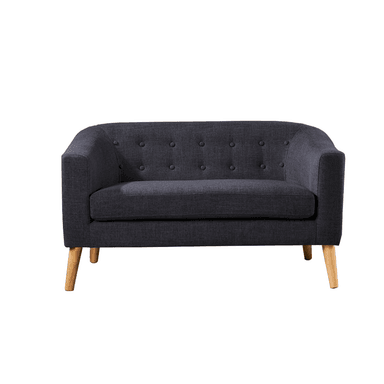 SOFA HOME PREMIUM VIVIANA 2 CUERPOS NEGRO