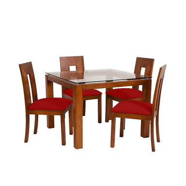 JUEGO DE COMEDOR HOME PREMIUM HONEY 4 SILLAS