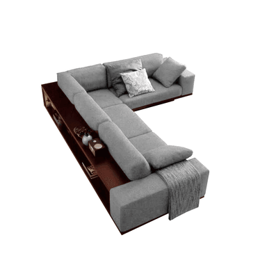 SECCIONAL HOME PREMIUM ALIX PLATA DERECHO MULTIFUNCIONAL