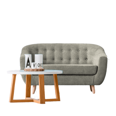 SOFA HOME PREMIUM COCO 2 CUERPOS PLATA