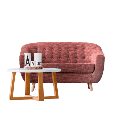 SOFA HOME PREMIUM COCO 2 CUERPOS PALO ROSA