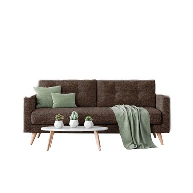 SOFA HOME PREMIUM BURCU 2 CUERPOS CHOCOLATE