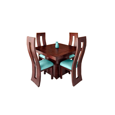 JUEGO COMEDOR HOME PREMIUM RUTH 4 SILLAS AGUAMARINA
