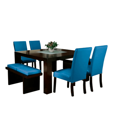 JUEGO COMEDOR HOME PREMIUM MARIOLYS 8 SILLAS COBALTO