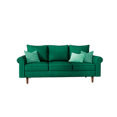SOFA HOME PREMIUM VIRGINIA 3 CUERPOS ESMERALDA