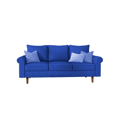 SOFA HOME PREMIUM VIRGINIA 3 CUERPOS AZUL