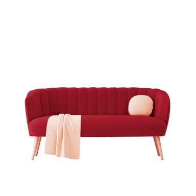 SOFA HOME PREMIUM MOIRA 2 CUERPOS ROJO