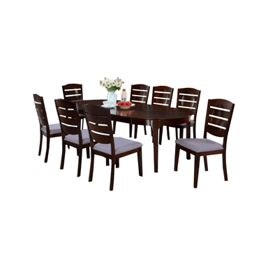 JUEGO COMEDOR HOME PREMIUM SINFO 8 SILLAS PLATA NIA