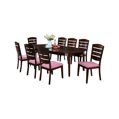 JUEGO COMEDOR HOME PREMIUM SINFO 8 SILLAS ROSADO NIA