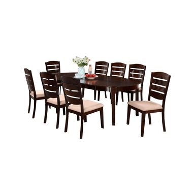 JUEGO COMEDOR HOME PREMIUM SINFO 8 SILLAS BEIGE NIA