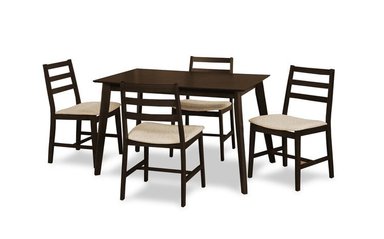 JUEGO COMEDOR HOME PREMIUM NORLEY 4 SILLAS MARRÓN NORLY