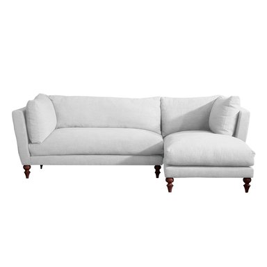 SECCIONAL HOME PREMIUM ANGELINA BLANCO HUMO DERECHO