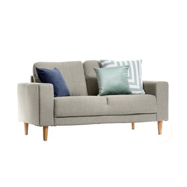 SOFA HOME PREMIUM LIBRA 2 CUERPOS PLATA