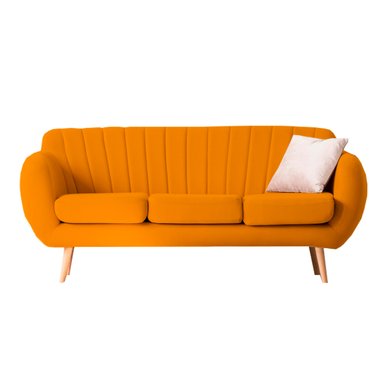 SOFA HOME PREMIUM LIAND 3 CUERPOS MOSTAZA