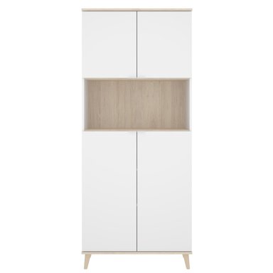 MUEBLE DE COCINA HOME PREMIUM MELET MELAMINA 2 REPISAS BLANCO-HAYA