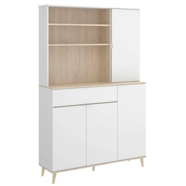 MUEBLE DE COCINA HOME PREMIUM BEDOYA MELAMINA 4 REPISAS 1 CAJÓN BLANCO