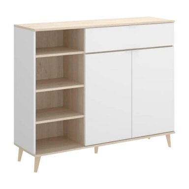 MUEBLE DE COCINA HOME PREMIUM BARA MELAMINA 2 REPISAS 1 CAJÓN BLANCO