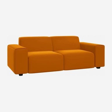 SOFA HOME PREMIUM MARGOT 3 CUERPOS NARANJA