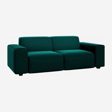 SOFA HOME PREMIUM MARGOT 3 CUERPOS VERDE