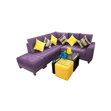 SECCIONAL HOME PREMIUM ROBINSON LILA + BANQUETA