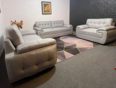 JUEGO SALA HOME PREMIUM BILAL 3-2-1 CUERPOS GRIS SALA - 2