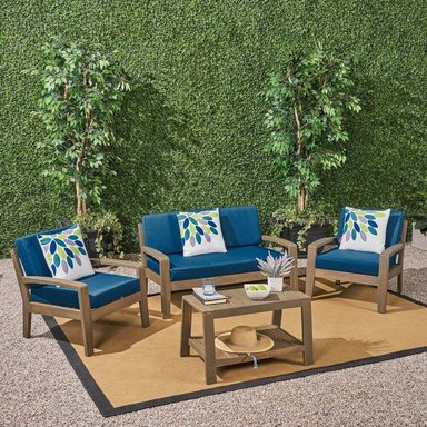 JUEGO DE SALA TERRAZA/JARDIN HOME PREMIUM MERCY 2 1 1 + MESA CENTRO