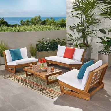 JUEGO DE SALA TERRAZA/JARDIN HOME PREMIUM FORE 2 1 1 + MESA CENTRO - 2