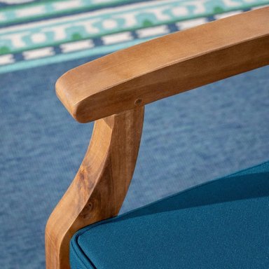 JUEGO COMEDOR TERRAZA JARDIN HOME PREMIUM MABEL 4 SILLAS COBALTO - 2