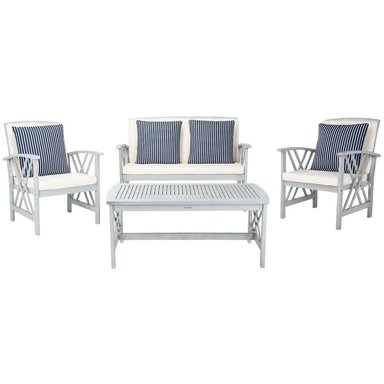 SET JUEGO SALA TERRAZA JARDIN HOME PREMIUM ARYA 2 1 1 BLANCO + MESA CENTRO