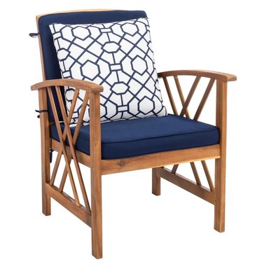SET JUEGO SALA TERRAZA JARDIN HOME PREMIUM ARYA 2 1 1 AZUL OSCURO + MESA CENTRO - 6