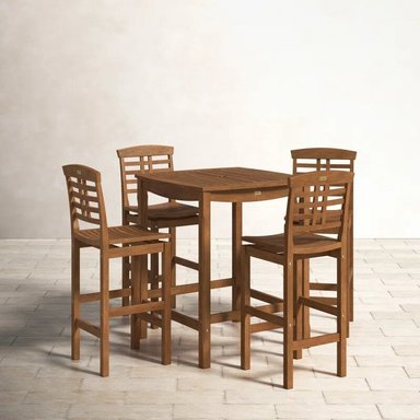 JUEGO DE COMEDOR BAR TERRAZA/JARDIN HOME PREMIUM BANEY 4 SILLAS - 2