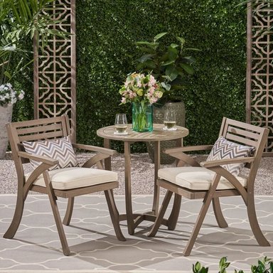 JUEGO COMEDOR TERRAZA JARDIN HOME PREMIUM MUIRE 2 SILLAS BEIGE - 4