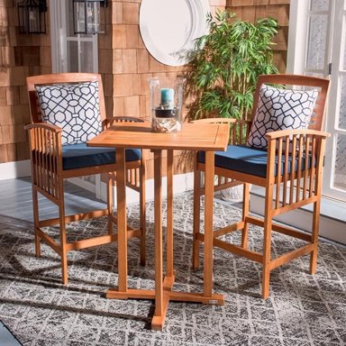 JUEGO COMEDOR TERRAZA JARDIN HOME PREMIUM FRIDA 2 SILLAS COBALTO - 2