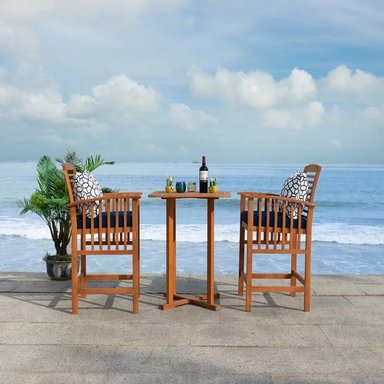 JUEGO COMEDOR TERRAZA JARDIN HOME PREMIUM FRIDA 2 SILLAS COBALTO - 3