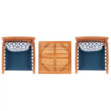 JUEGO COMEDOR TERRAZA JARDIN HOME PREMIUM FRIDA 2 SILLAS COBALTO - 4