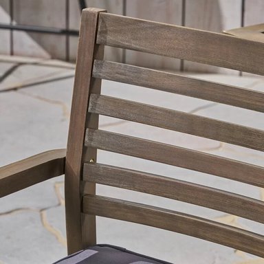 JUEGO COMEDOR TERRAZA JARDIN HOME PREMIUM COSME 2 SILLAS GRIS - 6