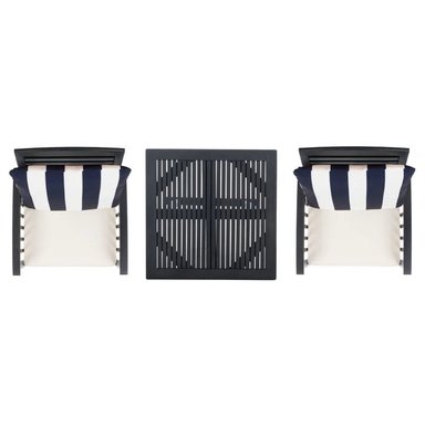 JUEGO COMEDOR TERRAZA JARDIN HOME PREMIUM FRIDA 2 SILLAS BLANCO - 2